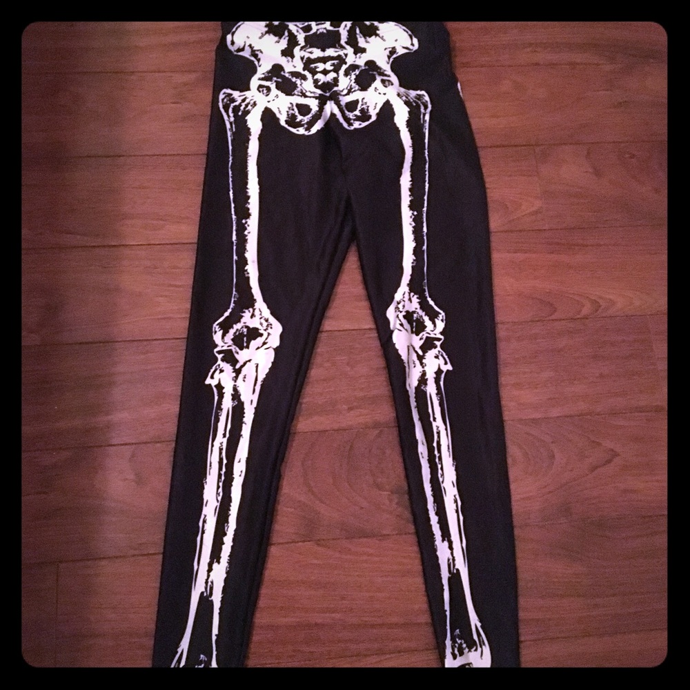 Black milk skeleton leggings